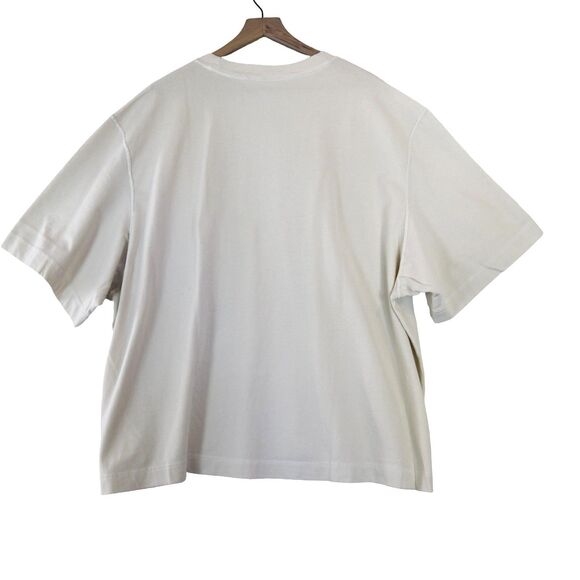 Abercrombie & Fitch Oatmeal Cream Cropped Premium Essentials Tee XXL - Picture 2 of 8